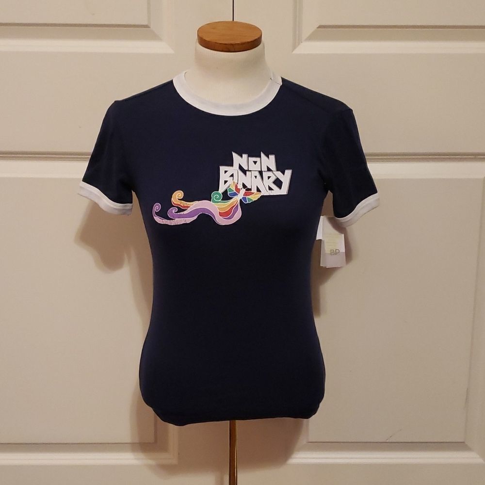 BP Non-Binary LGBTQ Pride Short Sleeve Graphic T-Shirt Size M